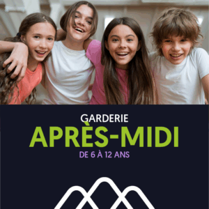 APRÈS-MIDI + GOÛTER de 13h30 à 17h30 / Enfants de 6 à 12 ans