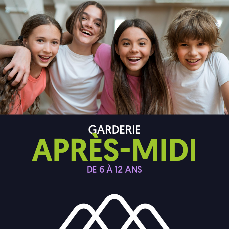 APRÈS-MIDI + GOÛTER de 13h30 à 17h30 / Enfants de 6 à 12 ans