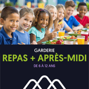 REPAS + APRÈS-MIDI + GOÛTER de 11h30 à 17h30 / Enfants de 6 à 12 ans