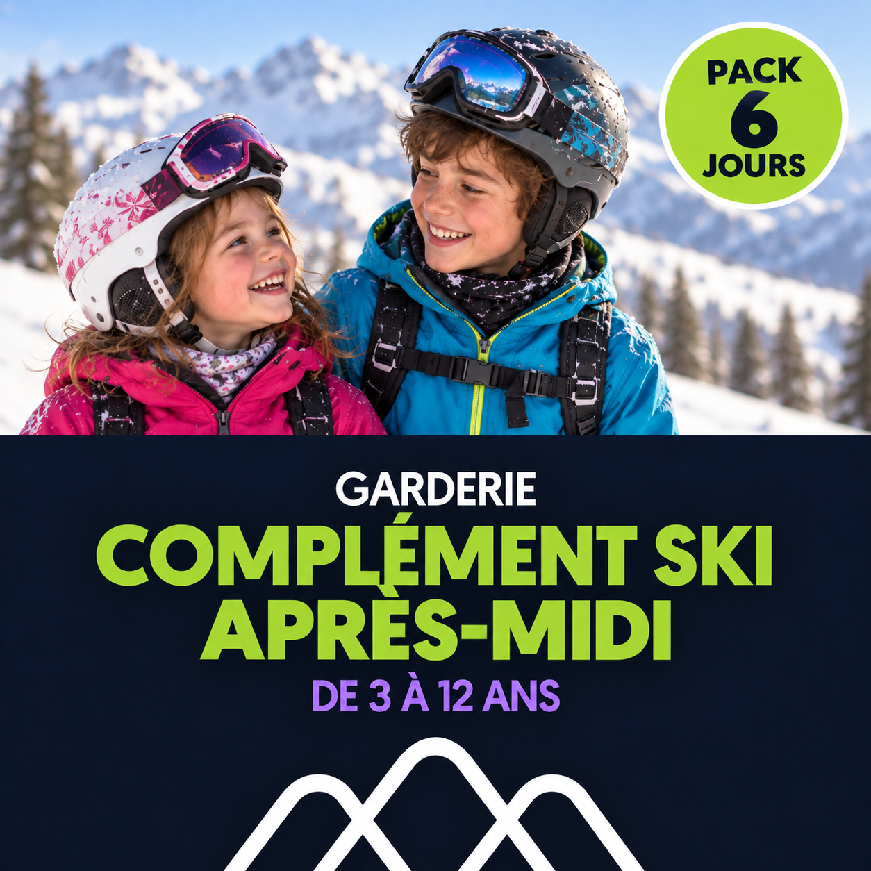 Complément Ski l'après-midi / Enfants de 3 à 12 ans