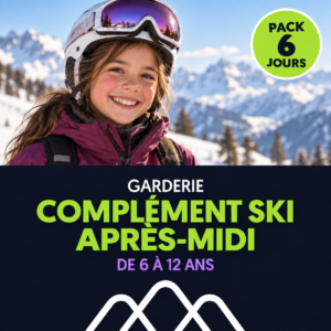 Complément Ski l'après-midi / Enfants de 6 à 12 ans