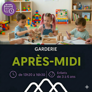 APRÈS-MIDI de 13h30 à 16h30 / Enfants de 3 à 6 ans