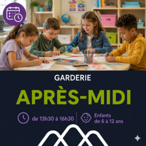 APRÈS-MIDI de 13h30 à 16h30 / Enfants de 6 à 12 ans